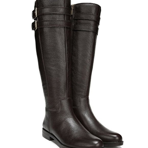 Franco Sarto Leather Knee-high Boots Sz 9 NWB - Picture 2 of 11